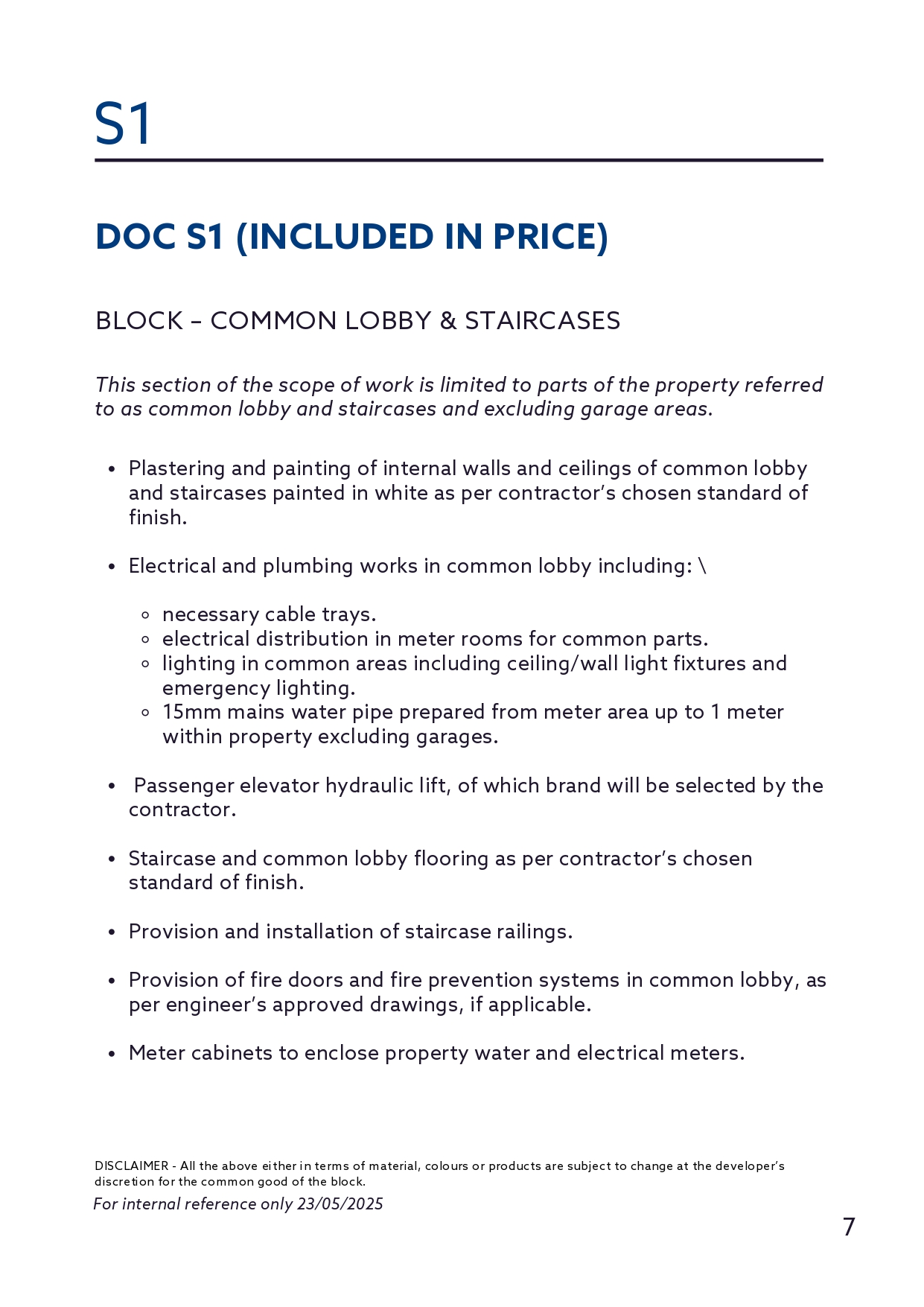 Specifications Page 5