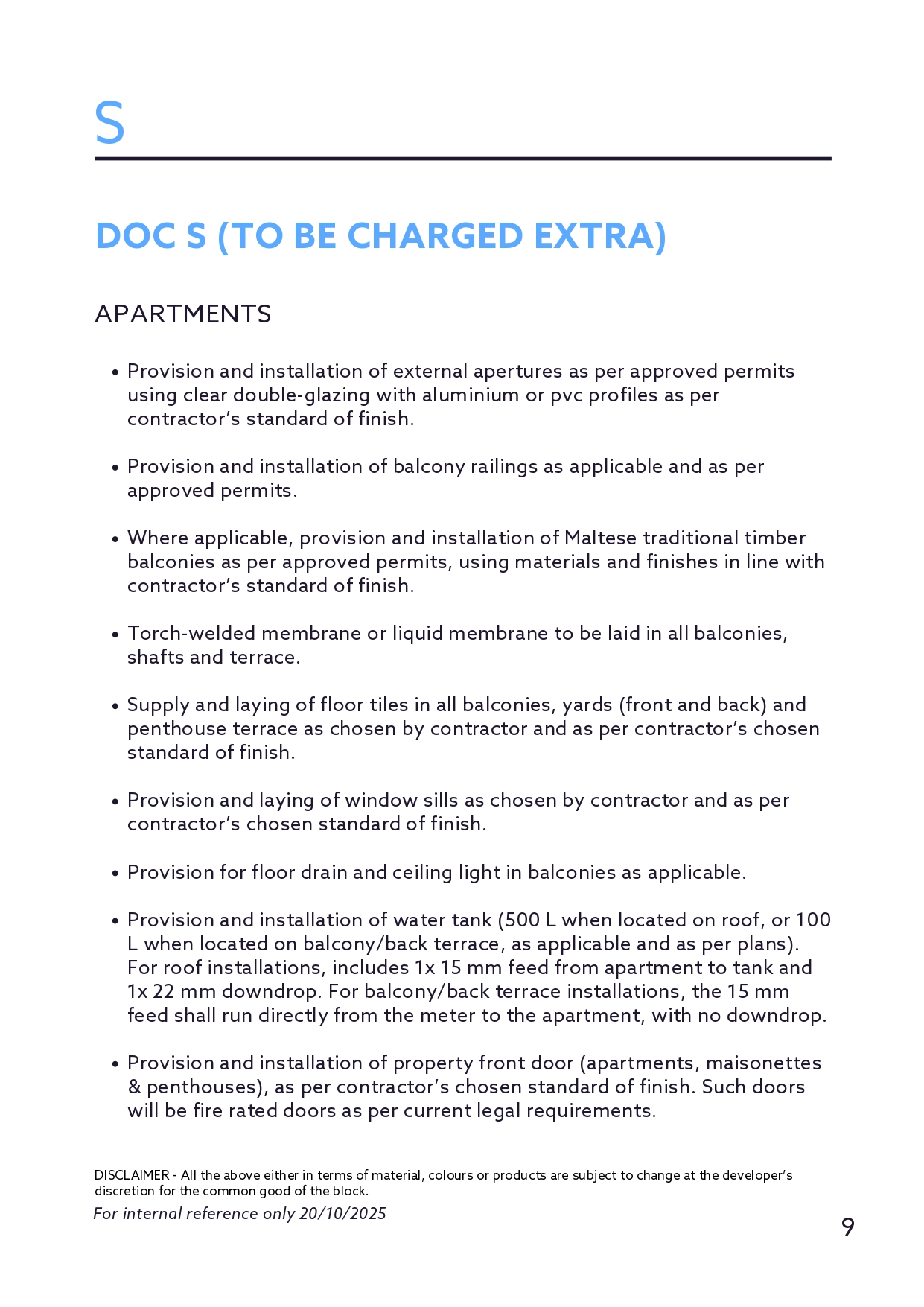 Specifications Page 7