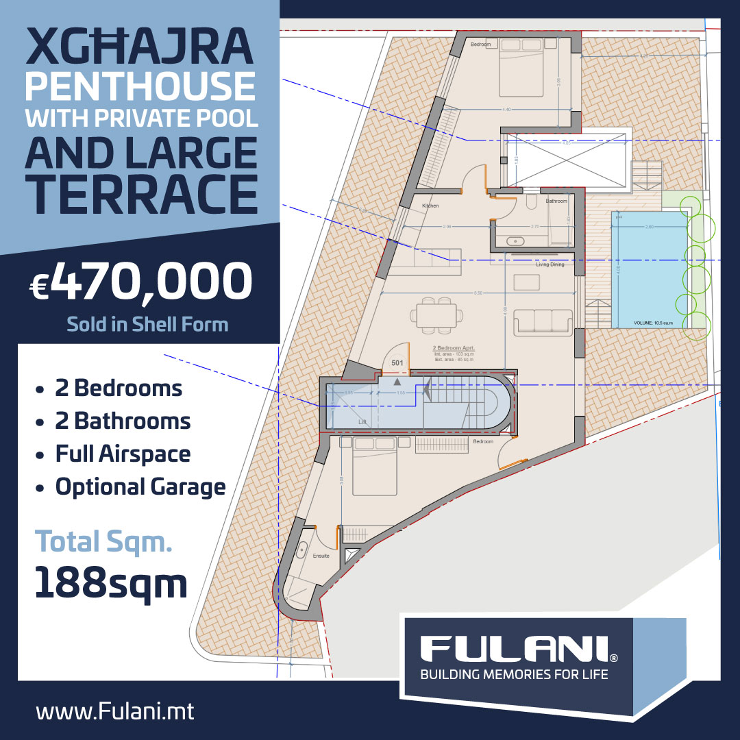 Xgħajra Penthouse with Private Pool